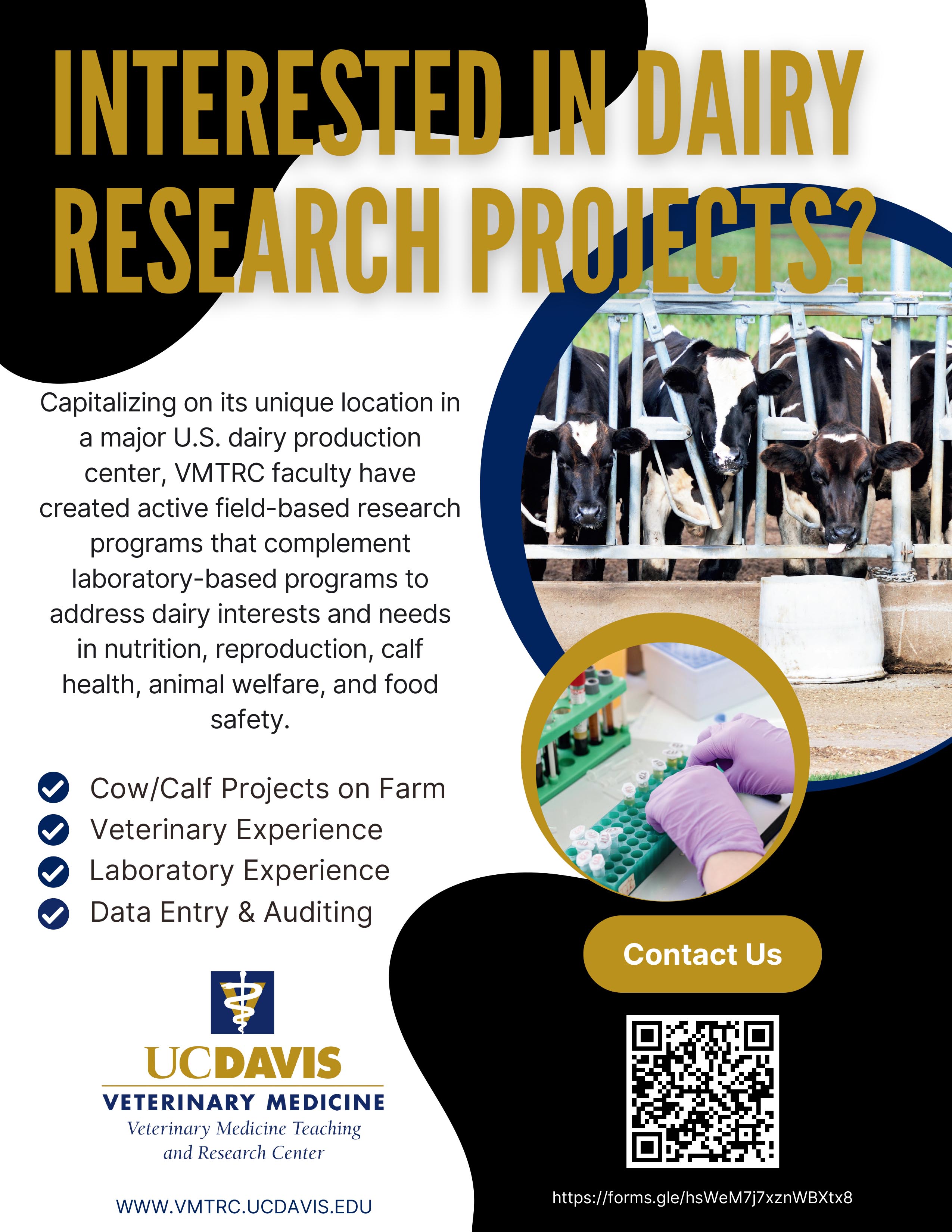 Interested In Dairy Research Projects?